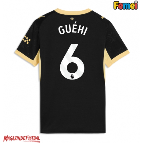 Manchester City Marc Guehi #6 Tricou Fotbal Replică 2026-27 Femei Deplasare Manchester City Marc Guehi #6 Tricou Fotbal Replică 2026-27 Femei Deplasare